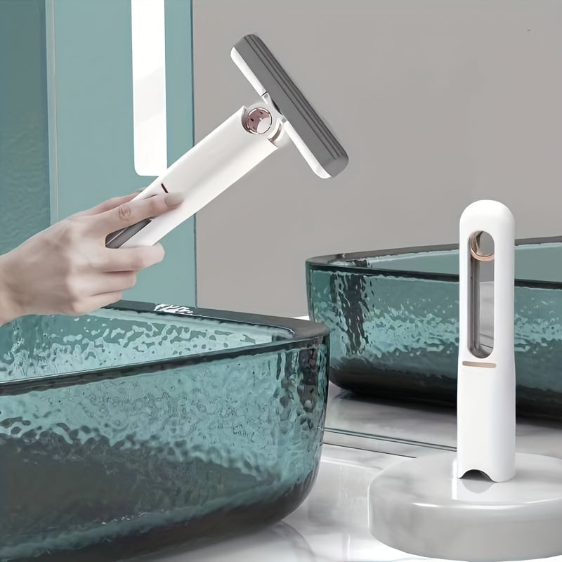 Wash-Free Self-Squeeze Mini Mop | Hands-Free Compact Cleaning Tool