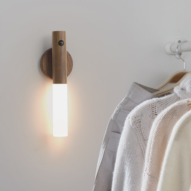 Modern Wooden LED Wall Lamp – Minimal Nordic Design Light