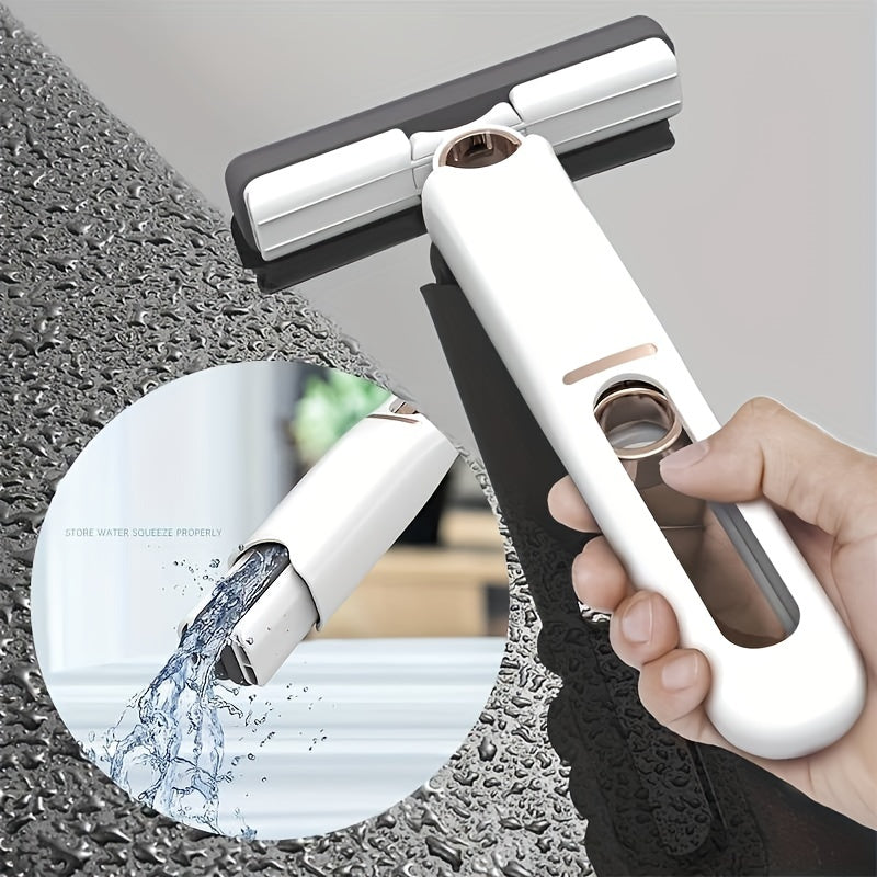 Wash-Free Self-Squeeze Mini Mop | Hands-Free Compact Cleaning Tool
